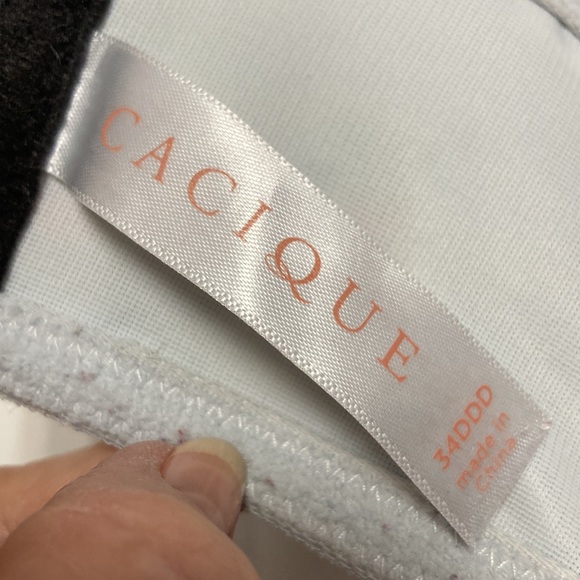 CACIQUE Floral Wireless Bra Sz 34DDD - Picture 11 of 14